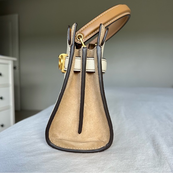 NWOT Tory Burch Lee Radziwill Petite Double Bag in New Moon - Picture 7 of 12